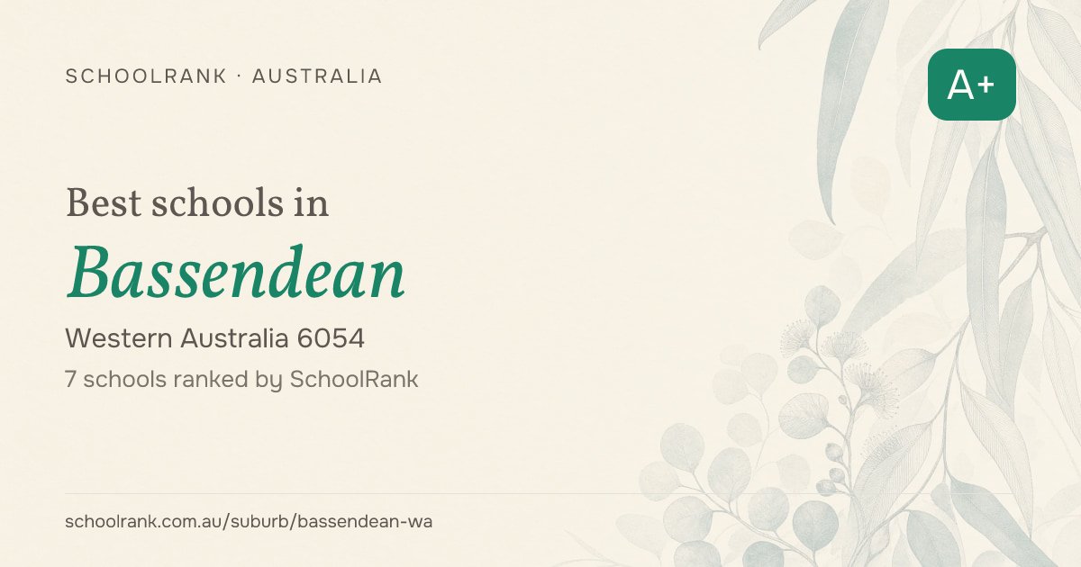 Best Schools in Bassendean, WA 6054 | 2026 Rankings