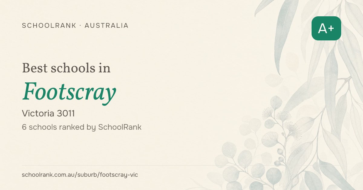 Best Schools in Footscray, VIC 3011 | 2026 Rankings